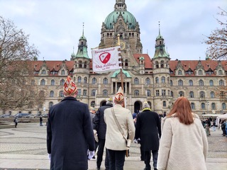 Die Fidelen stürmen das Rathaus